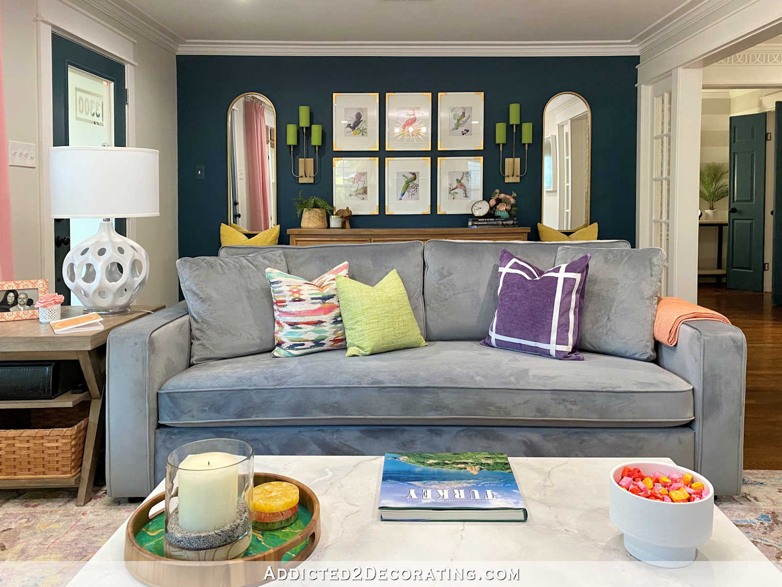 Our New Interior Define Velvet Sofa vs. The Cat (A Four Month Review)