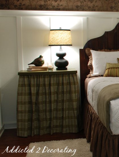 Skirted Bedside Table